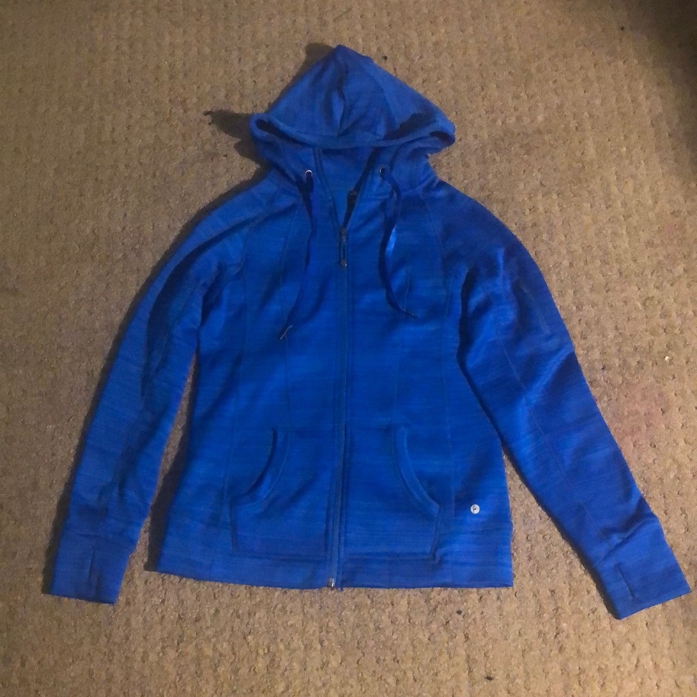 Blue workout hoodie